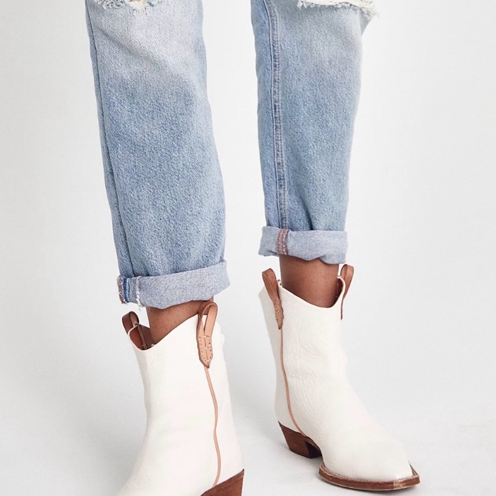 We the free Wesley ankle boots in bone